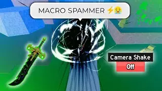 DARK BLADE + MACRO with OFF SCREEN SHAKE FASTET COMBOS ... | Blox fruits PVP