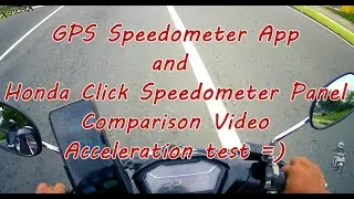 Honda Click GC Speedometer VS GPS Speedometer App Comparison