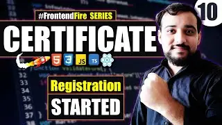 HTML CERTIFICATION Registration Started 🔥| Frontend Fire Series - by Coding Wallah Sir