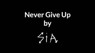 Never Give Up in the Style Of Sia Instrumental (Version with lead final vocal)