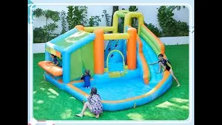 Cant wait to surprise my kiddos with this inflatable bounce castle this Summer, so exciting!