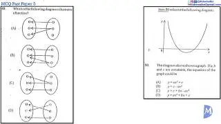48&50 | Relations, Functions and Graphs | Multiple Choice 5 | CXC CSEC Mathematics