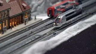 DCC N Scale Layout - Glacier Express, ICE4, SBB Cargo, TGV Duplex, RB Bernina Exp & so much more!