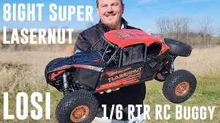 Losi - 8IGHT Super Lasernut - 1:6 RTR Rock Racer Buggy - Unbox & Run
