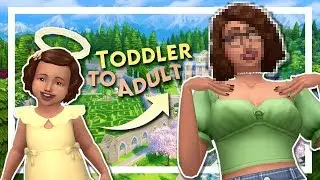 TODDLER TO ADULT CHALLENGE // The Sims 4 CAS
