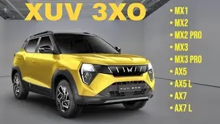 XUV 3 XO Mahindra | All Variants | MX1,2,3 AX5 AX7 L | Automatic, Manual, Diesel and Petrol #xuv3xo