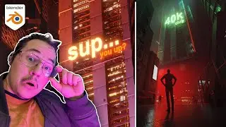 Cyberpunk Art Tutorial in Blender 3.5