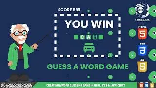 How to Create a Word Guessing Game with HTML, CSS, and JavaScript | #game #project