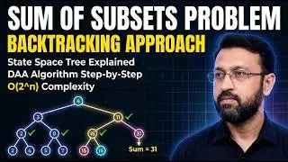 Sum of Subsets Problem - Backtracking Approach #daa #algorithm #algorithms