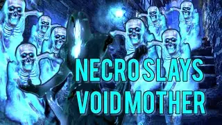 ESO Necro Slays Void Mother! Solo One Bar Necro Build Gamplay PVE/PVP