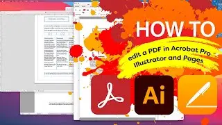 How to export to PDF and Word and edit in Adobe® Acrobat® Pro, Adobe® Illustrator® and Apple® Pages®
