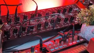 Behringer KOBOL controlled by the  Volca FM step sequencer