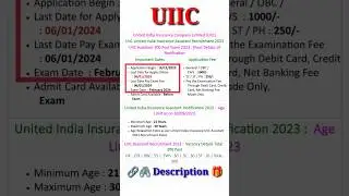 UIIC United India Insurance Assistant Recruitment 2023