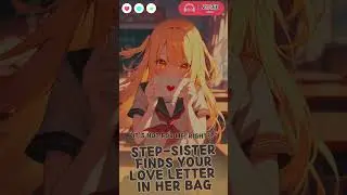 #ASMR - Step-Sister Finds Your Love Letter In Her Bag | #Shorts #Roleplay | Zorie AUDIO