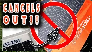 KINGS Fixed Solar Panels Cancel Out iTechWorld 300w Raptor Skin Solar Blanket? Real World Test!