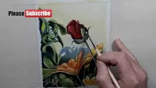 Gouache painting with David 
