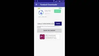 facebook video downloader for android application playstore 2017
