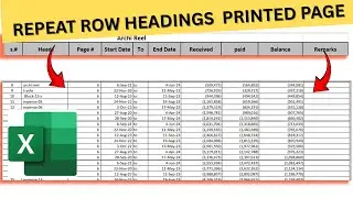 How to Print Row Headings on Each Page in Excel | Easy Step-by-Step Guide