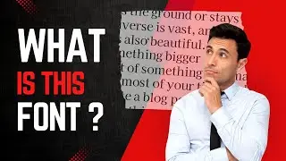 How to Identify Font Type from Image | What is this Font?