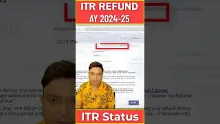 ITR Not Processed AY 2024-25, ITR Refund Status,ITR Refund Status Awaited #itrrefund #incometax #itr