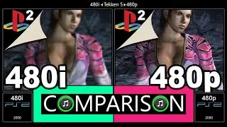 [480i vs 480p] Tekken 5 (PlayStation 2 vs PlayStation 2) Interlaced vs Progressive - Comparison