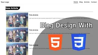 How to design a blog website using HTML & CSS Part 1