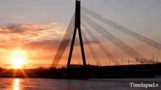 Winter in Riga Timelapse video