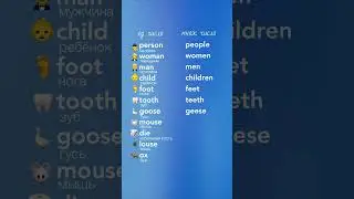 НЕСТАНДАРТНОЕ МНОЖЕСТВЕННОЕ ЧИСЛО существительных (часть 1)