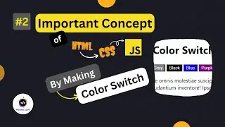 Change Background Color with JavaScript (Color Switch Project) | Missing Code | 