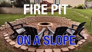 Fire Pit + Retaining Wall on a Slope: Timelapse