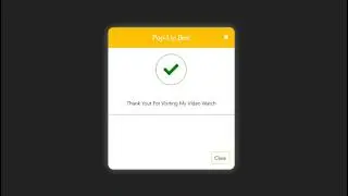 Popup Modal Box Using HTML & CSS 2022