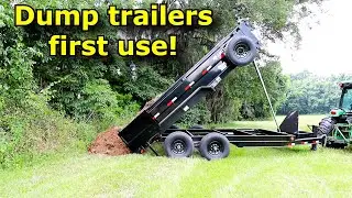 Dump trailers first test! Iron Bull dump trailer #781