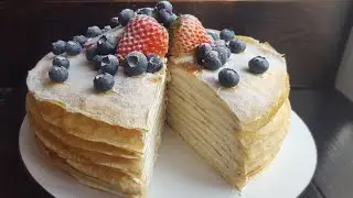 Нежный БЛИННЫЙ ТОРТ🌸быстрый и вкусный РЕЦЕПТ🌸 Crepe cake recipe