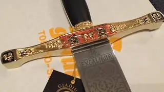 Меч Экскалибур короля Артура золотой, Excalibur Sword Gold , Art Gladius AG202
