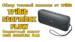Tribit StormBox Flow . Обзор колонки, бюджетный аналог Bose Soundlink Flex !!!