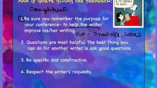 Peer Conferencing: When, Why, How