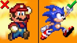 Sonic With Mario Jump But He Can't Destroy Enemies