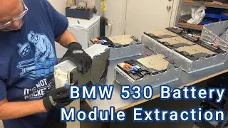 BMW 530e Hybrid Battery Pack Module Extraction