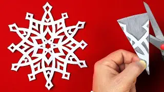 How to make snowflakes out of paper. Easy Christmas paper decorations cutting