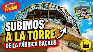 Impresionados por la torre de la ex fábrica Backus. Fuimos al Paseo de Aguas del RÍMAC
