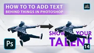 How to Add Text in Photoshop | How to Add Text Behind Things | Photoshop tutorial | Adobe Photoshop
