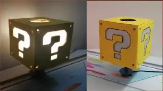 SUPER MARIO como hacer linda lampara material reciclado