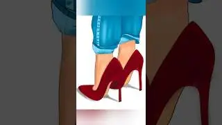 How to draw easy digital art 👠 - Procreate/iPad #subscribe #viral #drawing #art #trending #ytshorts