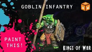 How to paint a Goblin for Kings of War or Warhammer