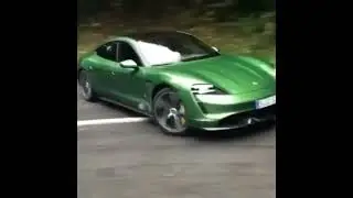 Porsche Taycan electric Drifting