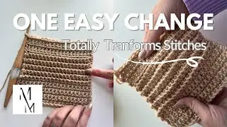 Working Crochet Stitches into Back Loops Only and Front Loops Only