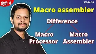 2.8 | Macro assembler | Difference between Macro processor and macro assembler |