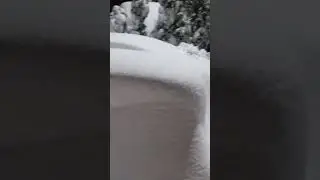 New York winter snow. Snowfall in November