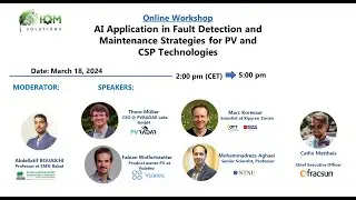 Advancing Solar Energy: AI in Fault Detection & Maintenance Strategies Workshop