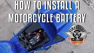 HOW TO INSTALL A MOTORCYCLE BATTERY | 2006 Honda CBR1000RR Fireblade